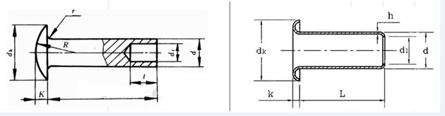 खोखले स्टील कीलक specification